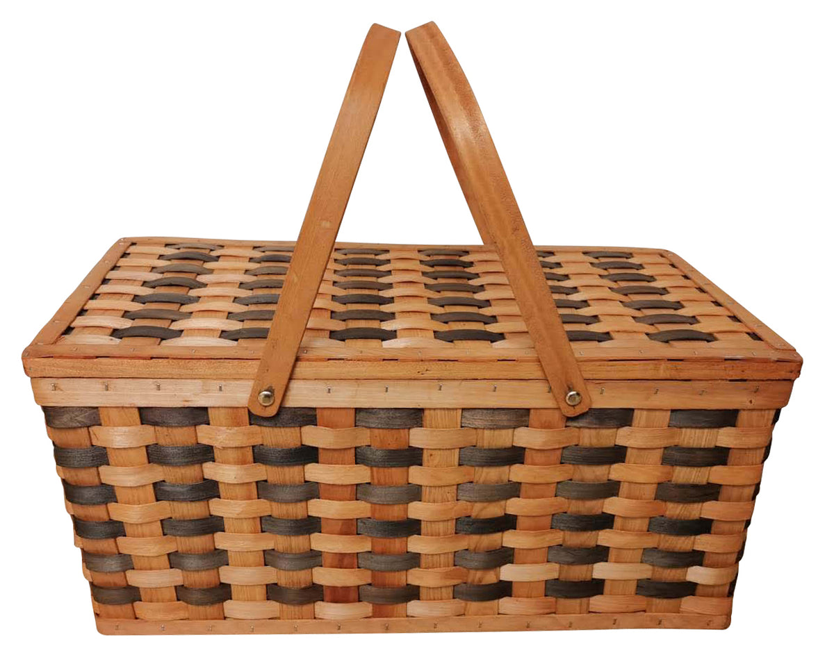 Tuscana Woodchip Picnic Basket-Wald Imports