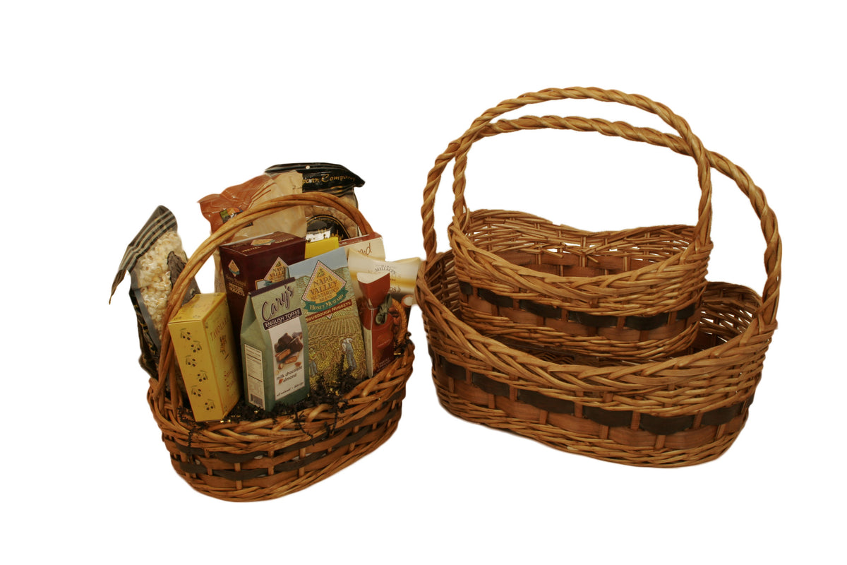 Set 3 Tuscana Woodchip Baskets LG-Wald Imports