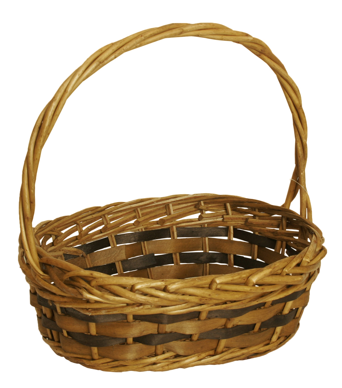 Tuscana Wood Chip Handled Basket-Wald Imports