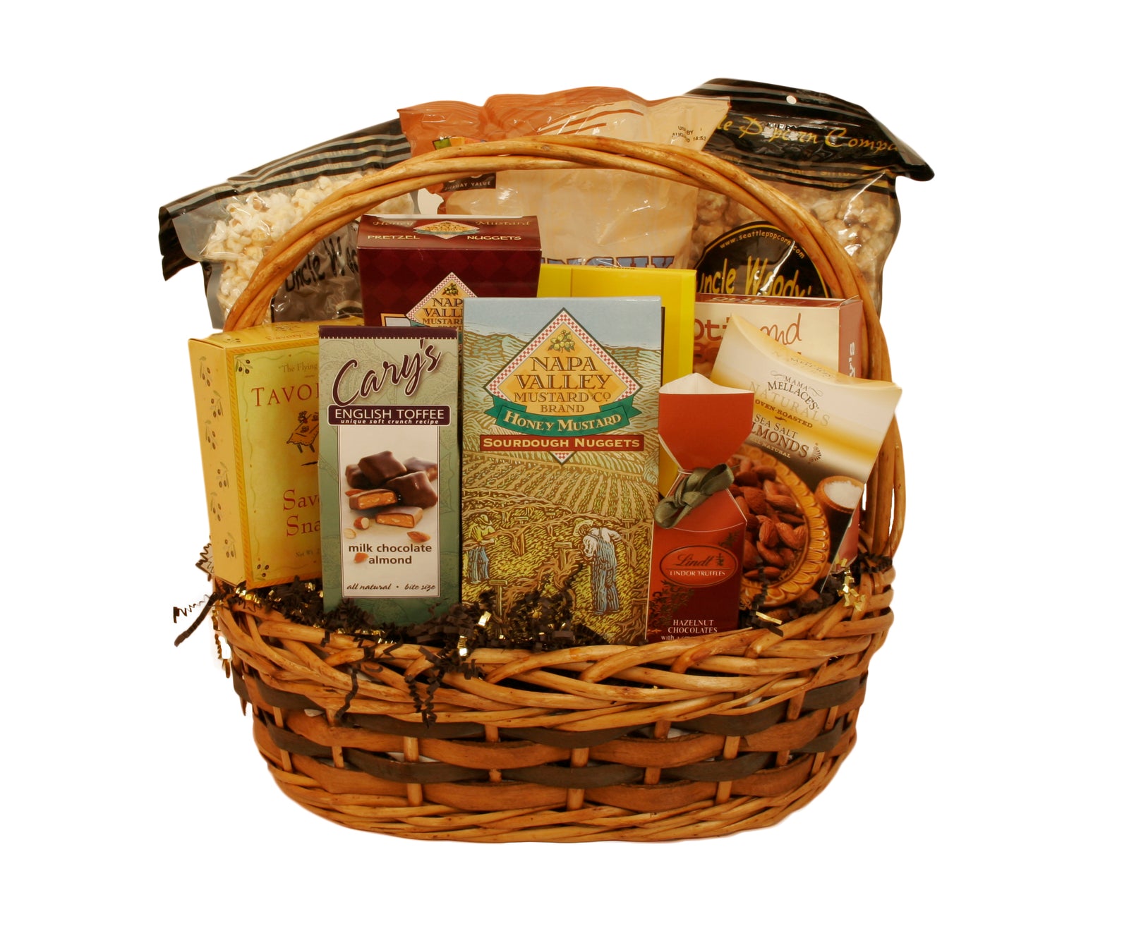 Tuscana Wood Chip Handled Basket-Wald Imports