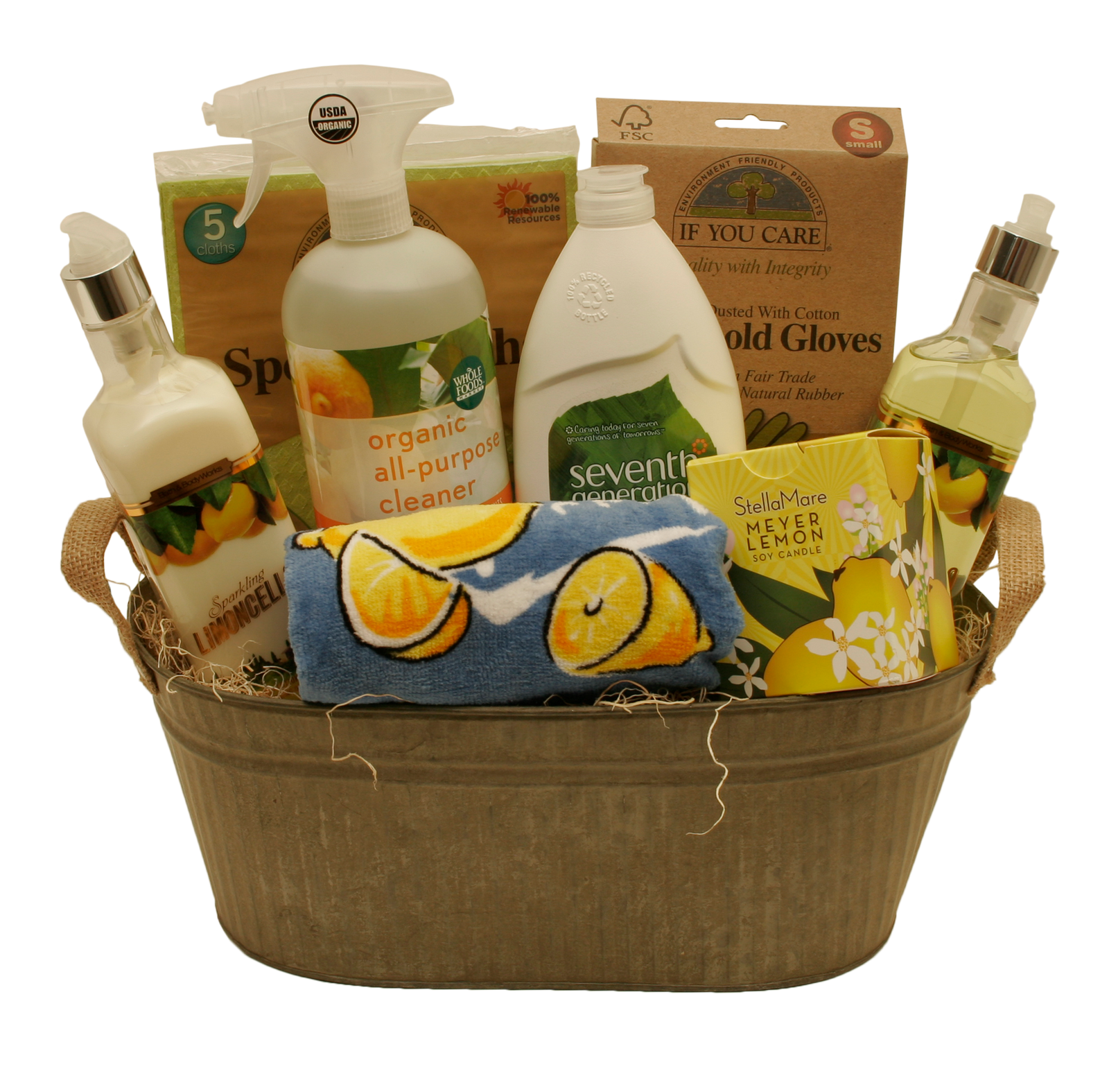 Double 6" Iron Pails w/Burlap Handles-Wald Imports