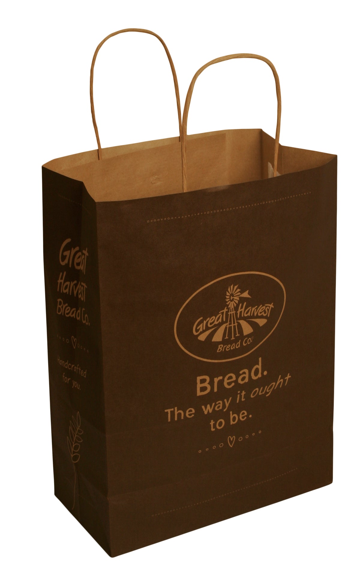 Logo Paper Shopping Bag in Brown-Wald Imports